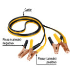 Cables pasa corriente 2.5m, 125 A, 10 AWG, con funda, Pretul