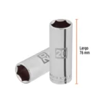 Dado largo de 20 mm, 6 puntas, cuadro 1/2", Truper - Cod: 101008 - Imagen 4