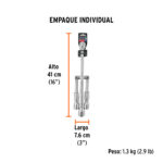 Llave de cruz 14" plegable pulida y cromada, TRUPER - Imagen 4
