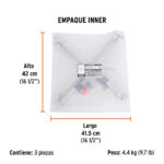 Llave de cruz 18" pulida y cromada, TRUPER - Imagen 5