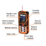 Medidor láser de distancia de 0.05 m a 100 m, Truper - Cod: 100374 - Imagen 4