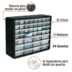 Organizador Truper con 44 gavetas, Truper - Cod: 102642 - Imagen 4