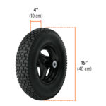 Carretilla 5.5 ft3 llanta neumática reforzada Truper - Imagen 5