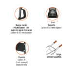 Carretilla 6ft3 Imponchable, bastidor tubular, Truper Expert - Imagen 7
