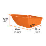 Carretilla 6ft3 Imponchable, bastidor tubular, Truper Expert - Imagen 6